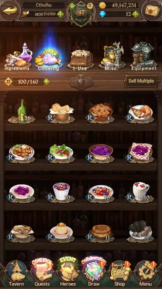 The Seven Deadly Sins: Grand Cross Accounts Endgame ASIA | 2.4M GP |3 LR+7 UR|LR Elizabeth 1/6 |UR Mesis 5/6,Menor 3/6,DKM 12