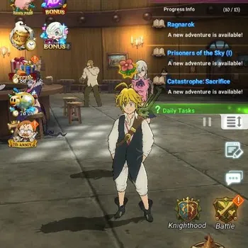 The Seven Deadly Sins: Grand Cross Accounts Endgame ASIA | 2.4M GP |3 LR+7 UR|LR Elizabeth 1/6 |UR Mesis 5/6,Menor 3/6,DKM
