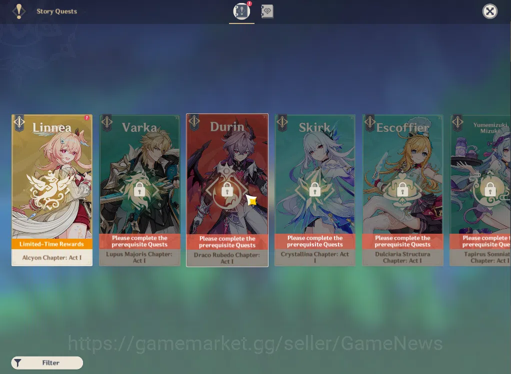 Genshin Impact Accounts ASIA|AR31|Starter|1Limited+16(*4Character)|Neuvill image 14