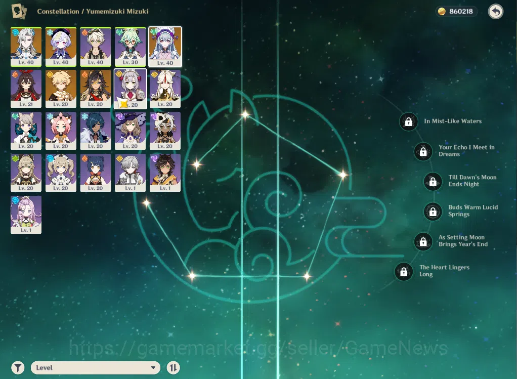 Genshin Impact Accounts ASIA|AR31|Starter|1Limited+16(*4Character)|Neuvill image 5
