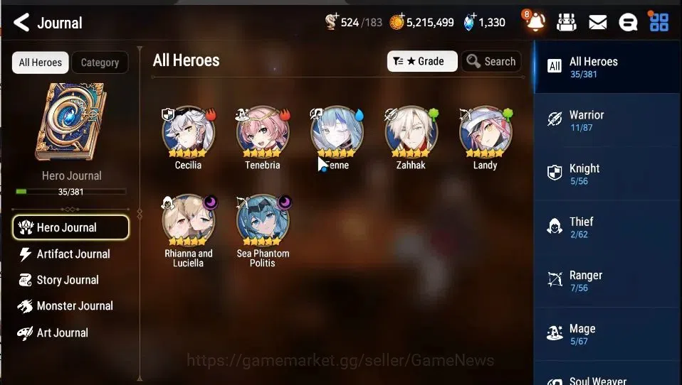 Epic Seven Accounts GLOBAL Unverif|NewEra|2 ML(Rhianna&Luciella,SP Pol image 5