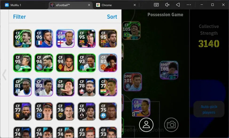 eFootball Accounts Android|PW 3140|Epic Bebeto,Shevchenko(2),Hazzard, image 1
