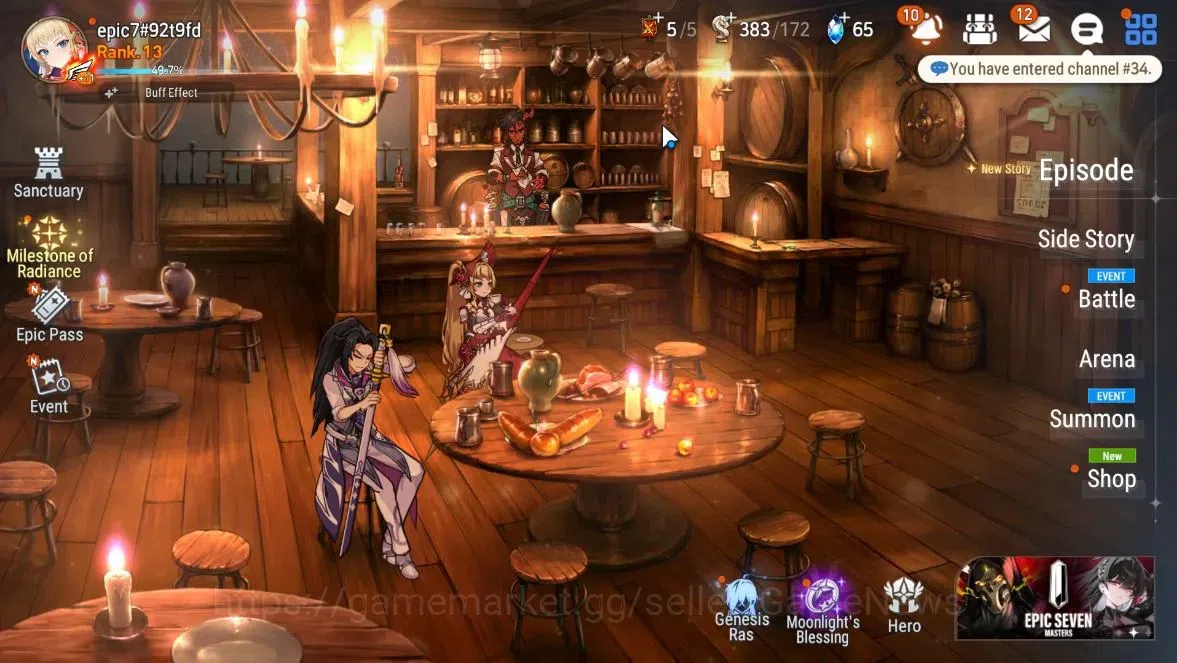 Epic Seven Accounts GLOBAL Unverif|New Era|3 ML(EIlynav, ATywin, AElen image 1