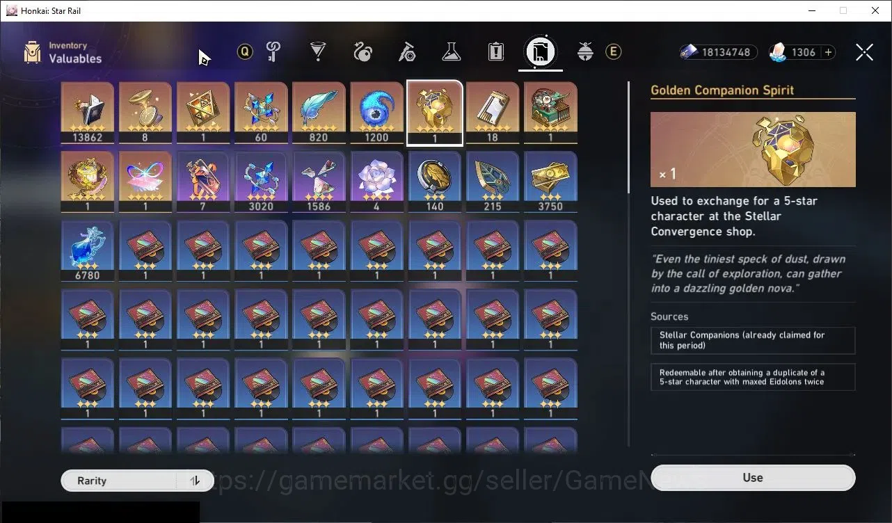 Honkai Star Rail Accounts Others Asia|TL 70|13 Limited|(Castorice,Cyrene,DH Terrae)+Sign Phainon,Hyacine,Archer,Tribbie,R 12