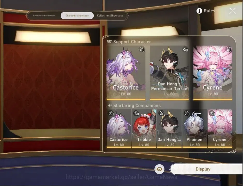 Honkai Star Rail Accounts Others Asia|TL 70|13 Limited|(Castorice,Cyrene,DH Terrae)+Sign Phainon,Hyacine,Archer,Tribbie,R 2
