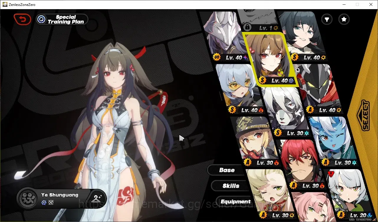 Zenless Zone Zero Accounts Starter ASIA IK 40|3 Limited| (Ye Shunguang,Jane Doe,Pyrois M2)+Signature + 2 STD Char|MC 1
