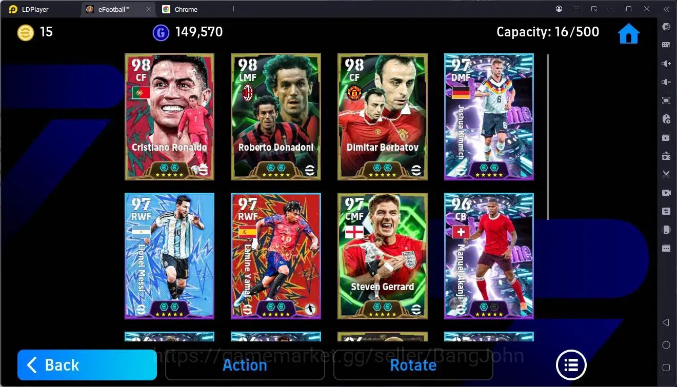 eFootball Accounts Mobile |PW 3172|Epic Ronaldo,Donadoni,Berbatov,Ger image 4