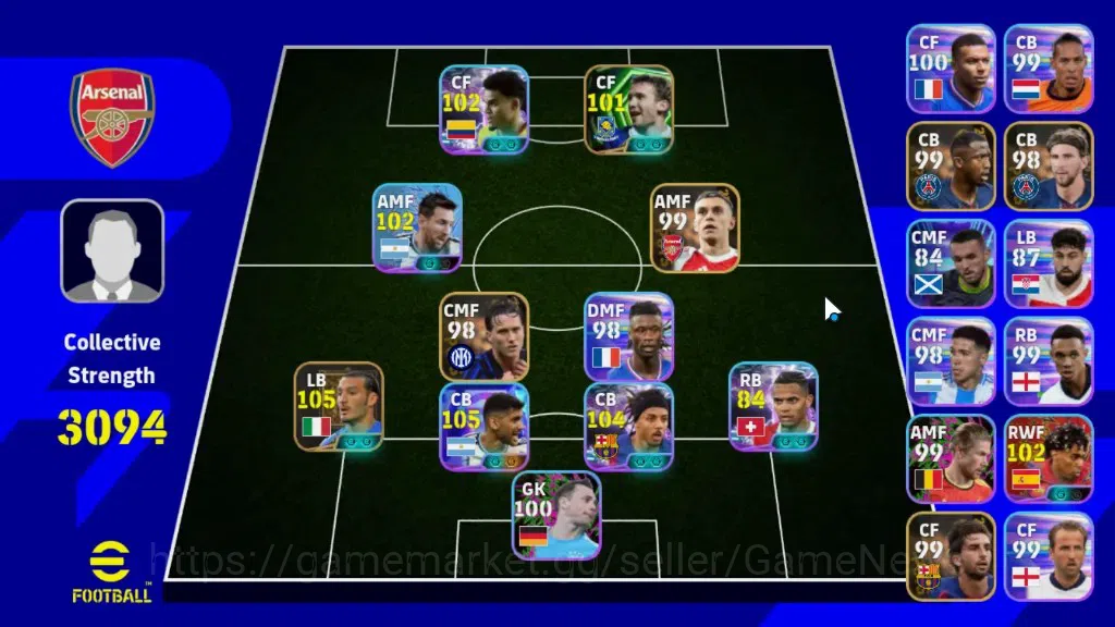 eFootball Accounts Legends & Iconic Players Android|Epic Gianluca Zambrotta|Show Time Cristian Romero,Jules Kounde,Luis 1