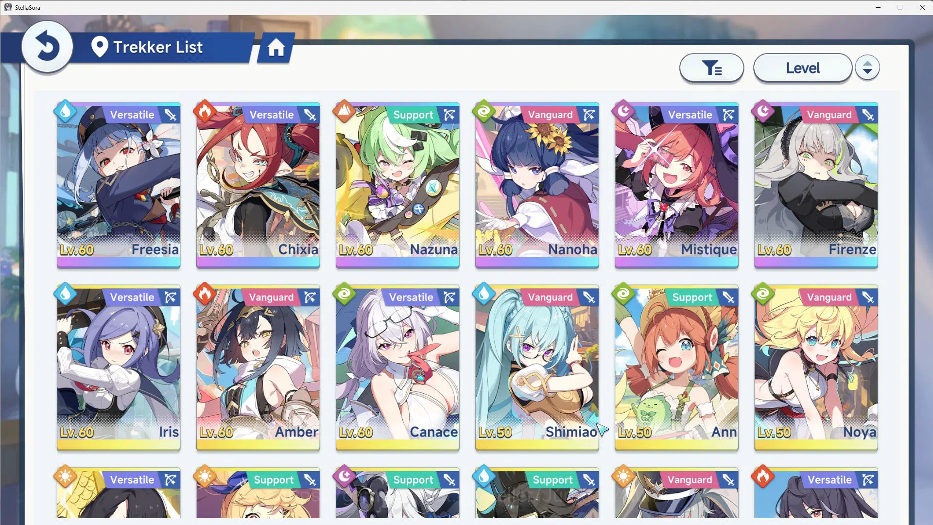 Stella Sora Accounts GLOBAL LV28|6 SSR 1 Limit(Firenze T5,Freesia T2,Na image 2