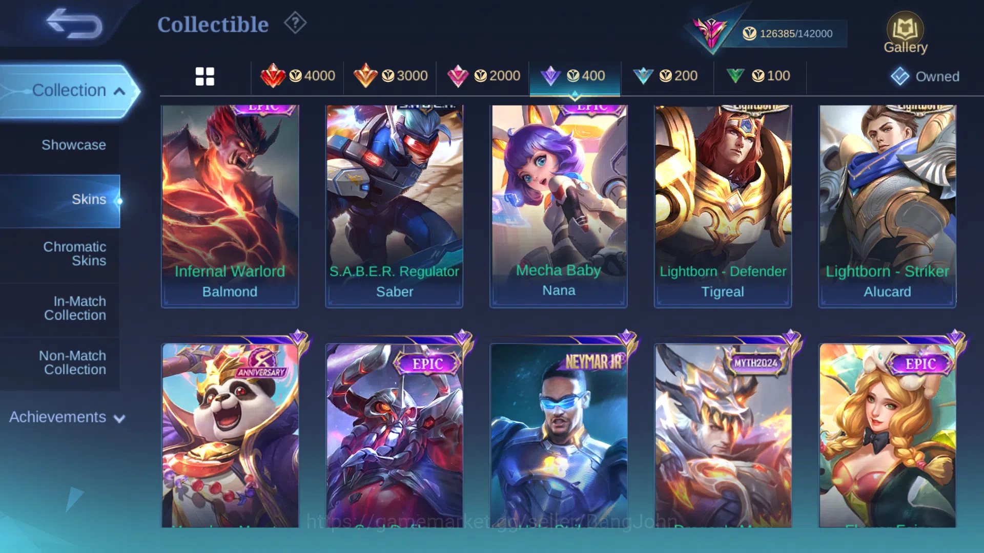 Mobile Legends: Bang Bang Accounts Hero 131 | Skin 428 | Akun Spek Gusion ( 2000 matc image 10