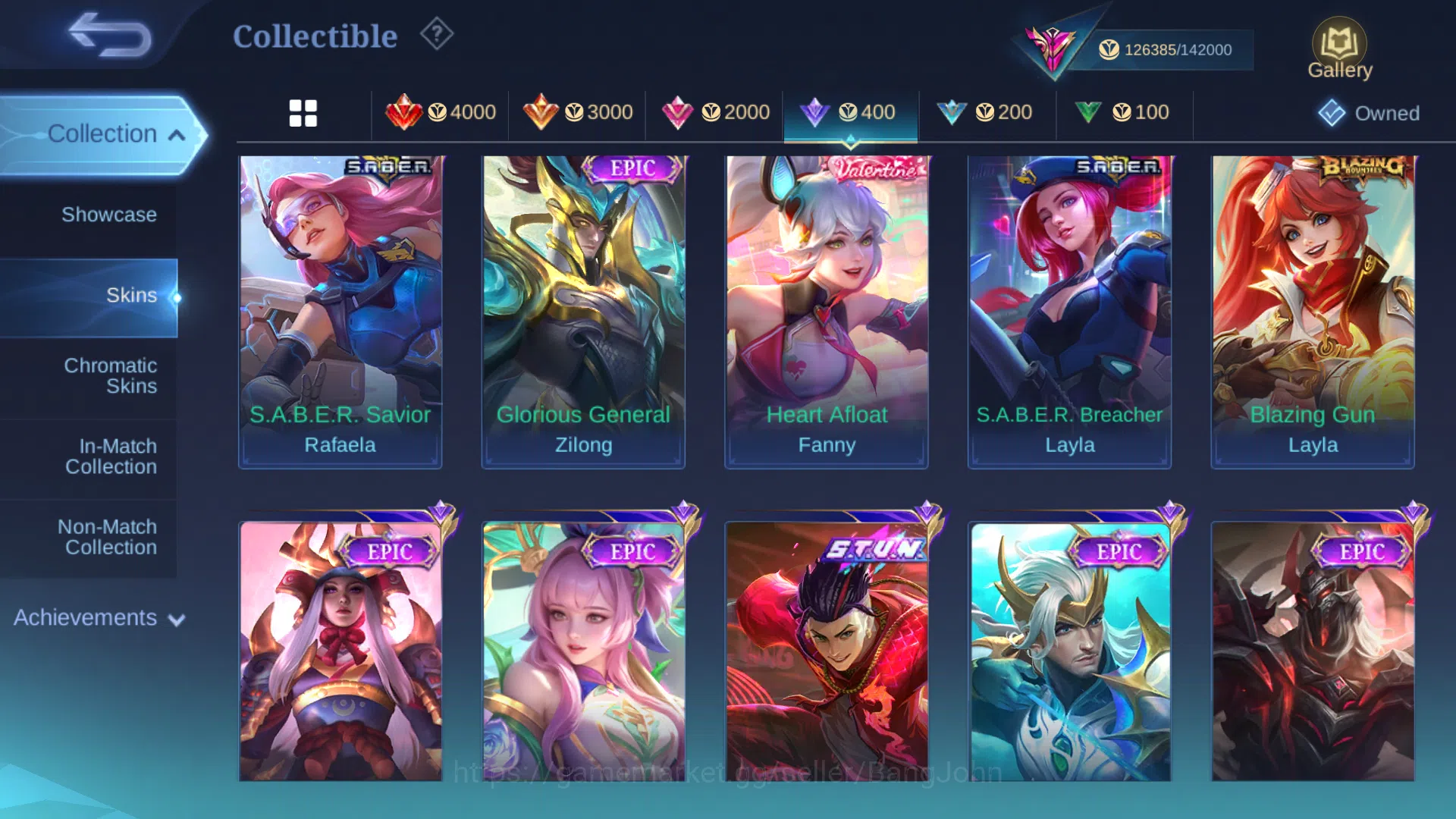 Mobile Legends: Bang Bang Accounts Hero 131 | Skin 428 | Akun Spek Gusion ( 2000 matc image 11