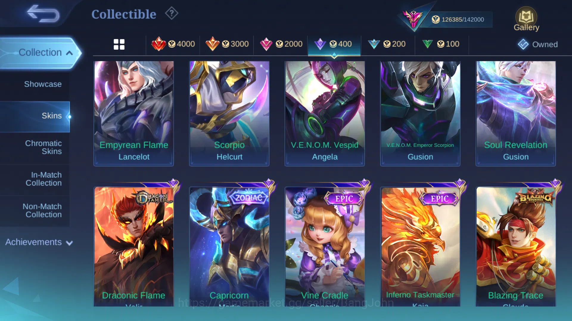 Mobile Legends: Bang Bang Accounts Hero 131 | Skin 428 | Akun Spek Gusion ( 2000 matc image 13