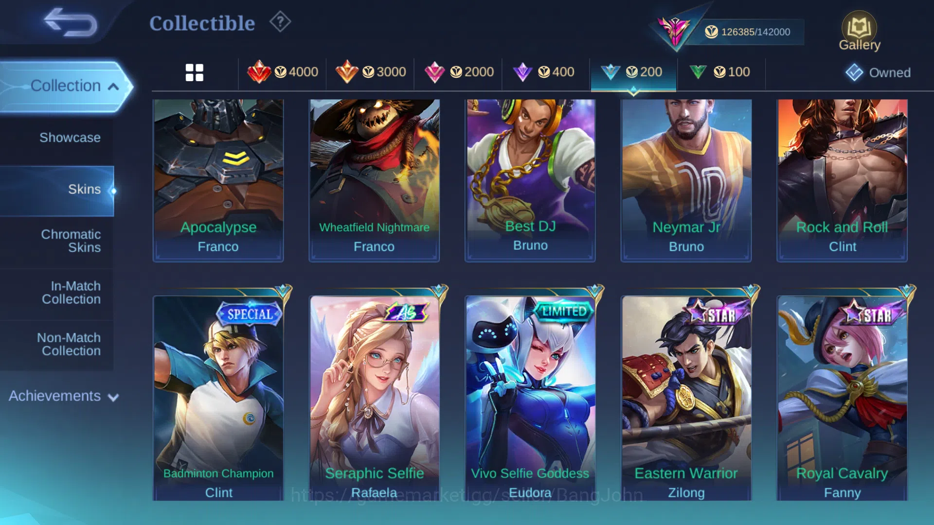 Mobile Legends: Bang Bang Accounts Hero 131 | Skin 428 | Akun Spek Gusion ( 2000 matc image 17