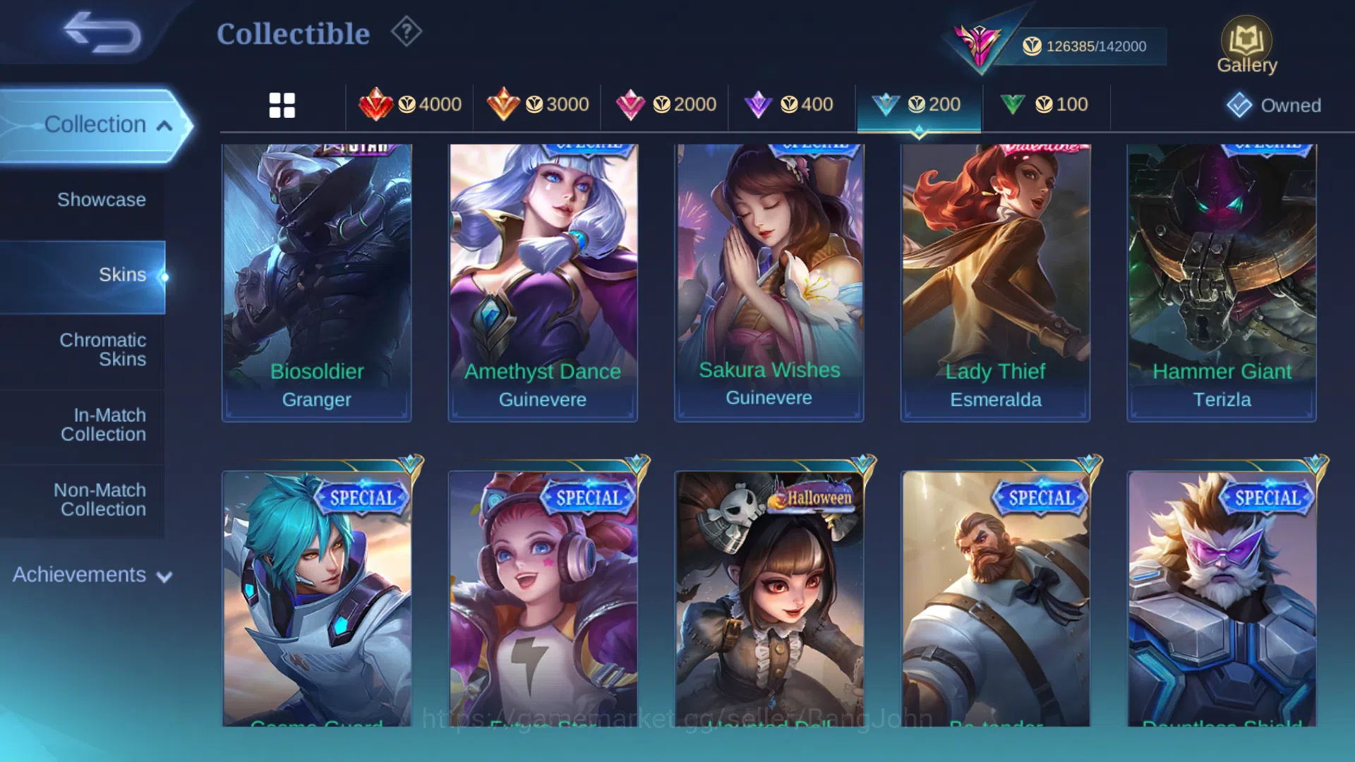 Mobile Legends: Bang Bang Accounts Hero 131 | Skin 428 | Akun Spek Gusion ( 2000 matc image 20
