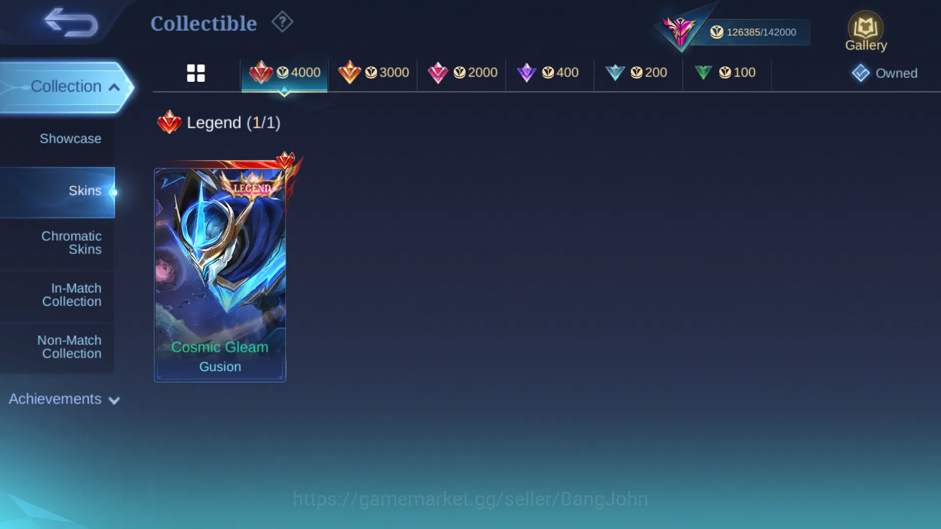 Mobile Legends: Bang Bang Accounts Hero 131 | Skin 428 | Akun Spek Gusion ( 2000 matc image 5