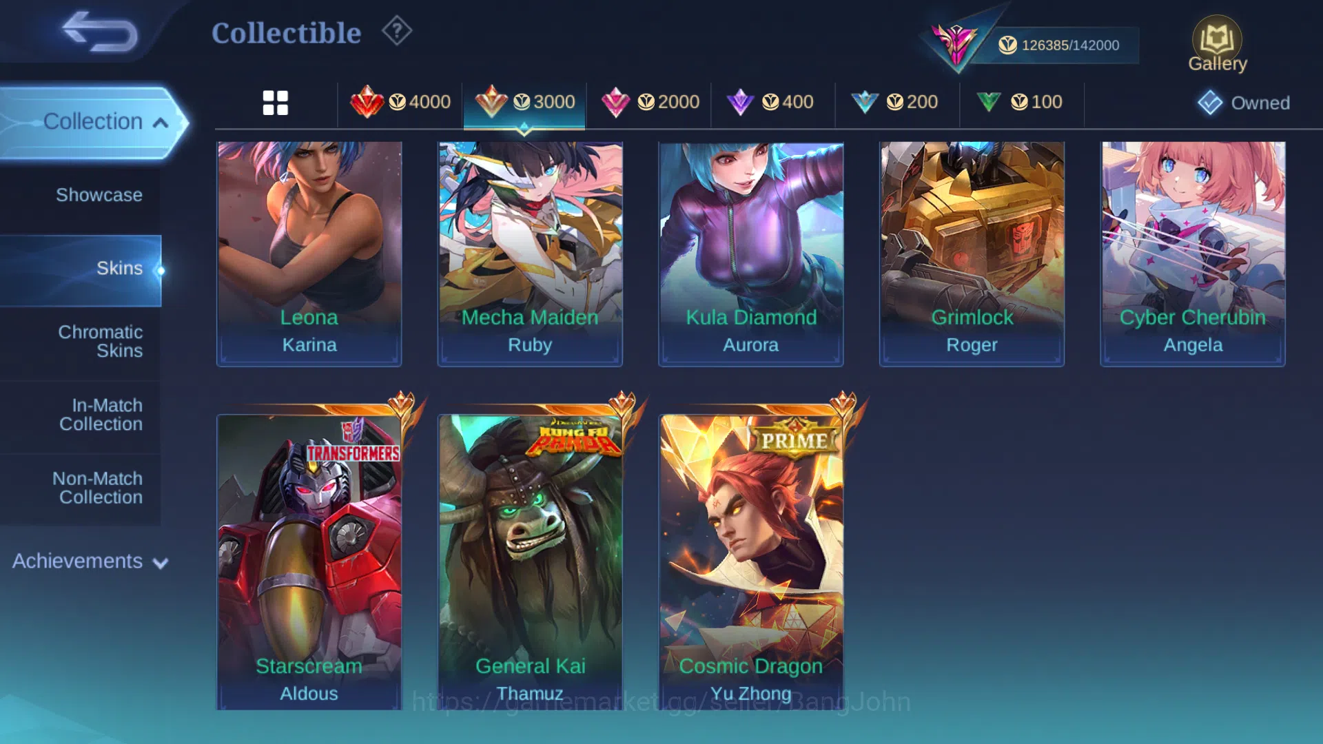 Mobile Legends: Bang Bang Accounts Hero 131 | Skin 428 | Akun Spek Gusion ( 2000 matc image 7
