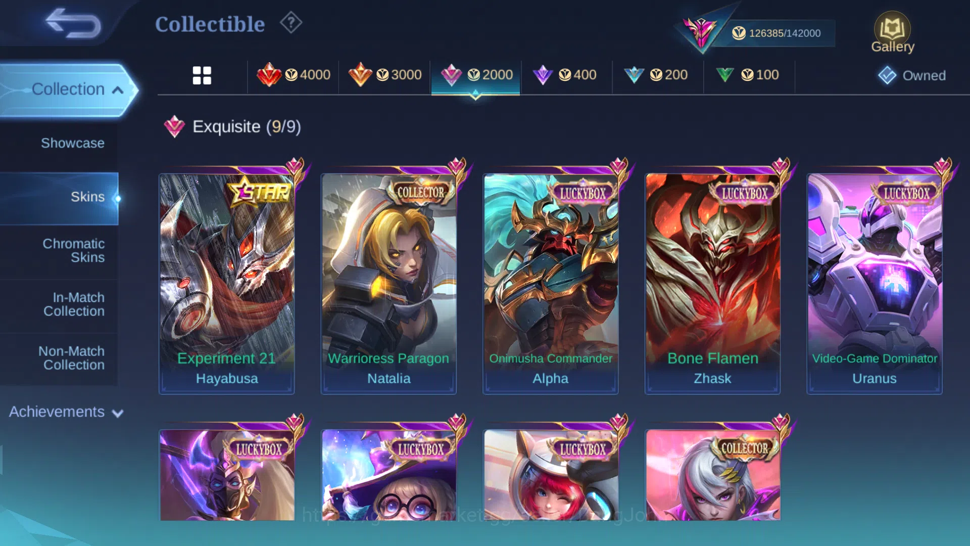 Mobile Legends: Bang Bang Accounts Hero 131 | Skin 428 | Akun Spek Gusion ( 2000 matc image 8