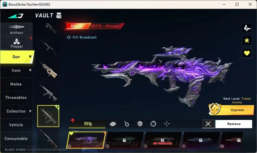 Blood Strike Accounts ASIA | 1 ETERNAL: DBZ95-Whisper|1 Epic Name Card|1 image 2