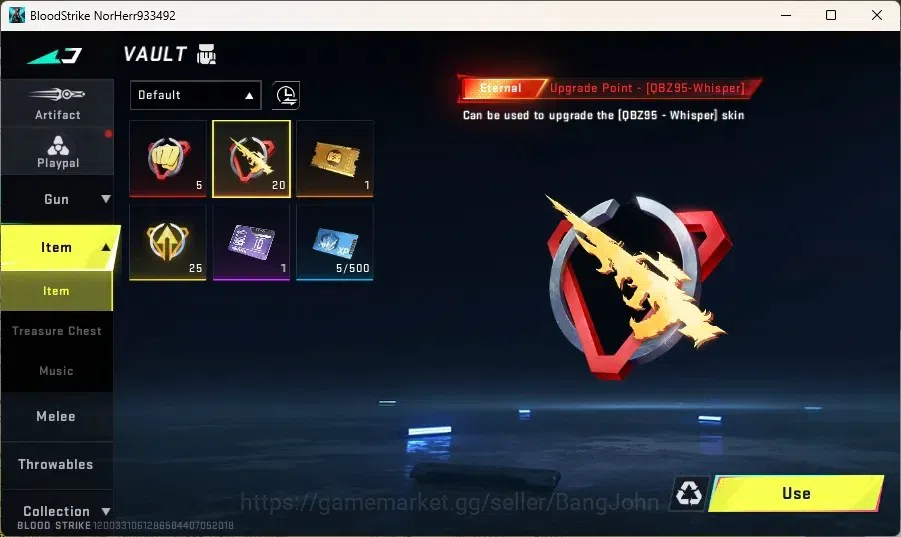 Blood Strike Accounts ASIA | 1 ETERNAL: DBZ95-Whisper|1 Epic Name Card|1 image 4