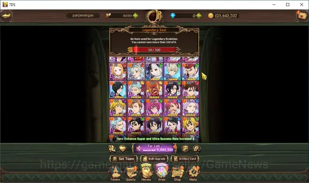 The Seven Deadly Sins: Grand Cross Accounts Asia|30 LS|3M CC|2 LR+4UR+Full Collab ReZero|Helbr image 5