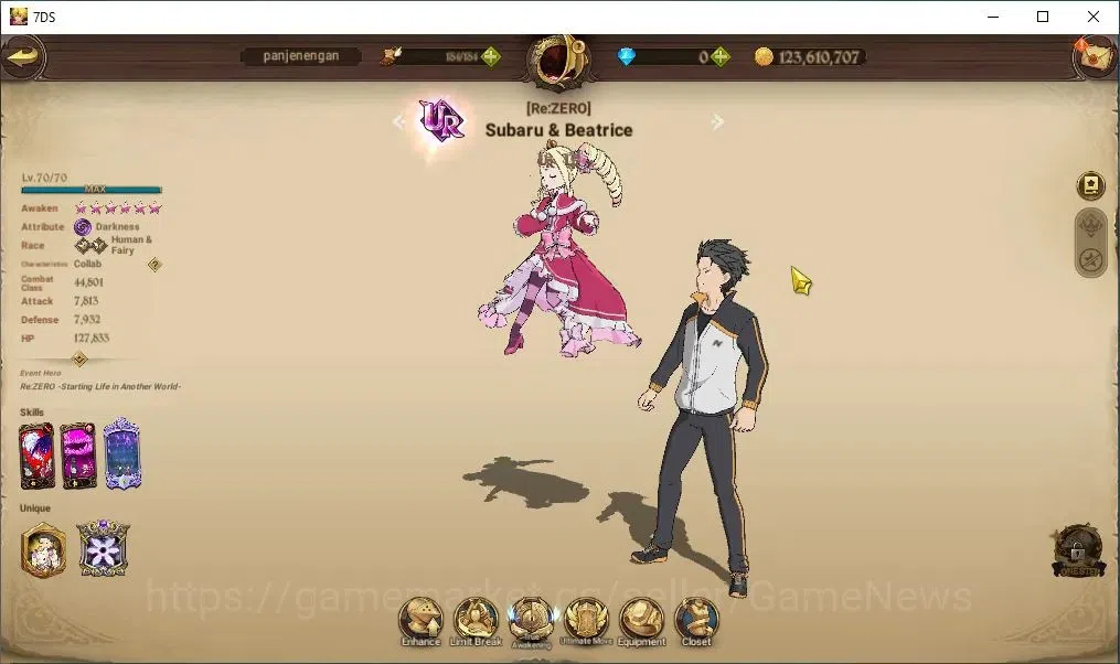 The Seven Deadly Sins: Grand Cross Accounts Asia|30 LS|3M CC|2 LR+4UR+Full Collab ReZero|Helbr image 9