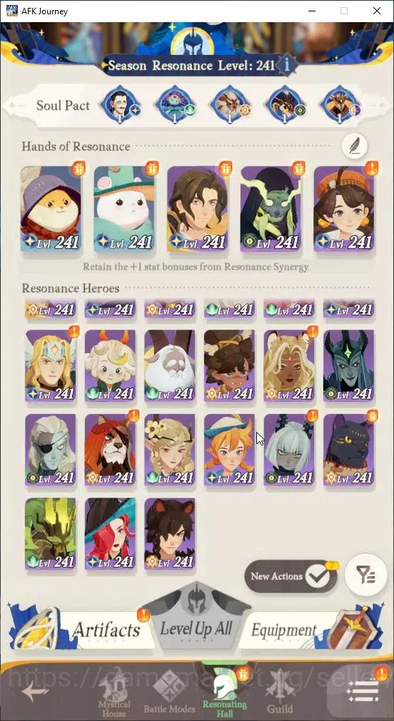 AFK Journey Accounts GLOBAL S455|5 Hero Selector|Supreme+ Aurora|2 Lege image 3