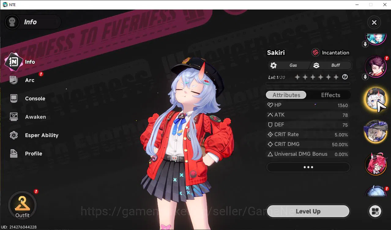 Neverness to Everness Accounts GLOBAL NA |HL 3| 3 SSR Limited [Nanally,Sakiri,Jiu image 2