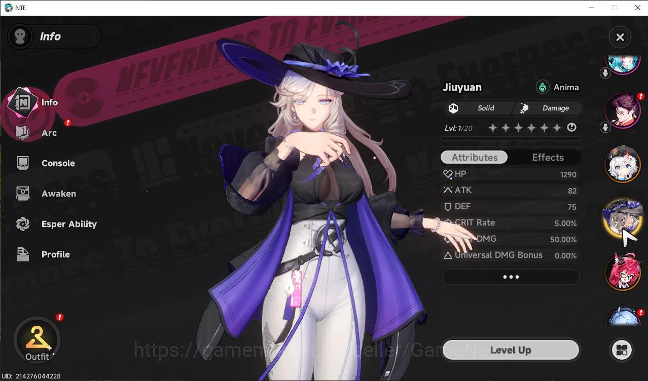 Neverness to Everness Accounts GLOBAL NA |HL 3| 3 SSR Limited [Nanally,Sakiri,Jiu image 3