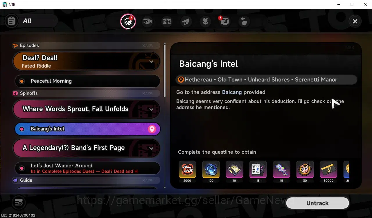 Neverness to Everness Accounts GLOBAL SEA|HL 16|TL 2|5 S-Class Chaos,Nanally,Jiuyuan,Sakiri,Fadia|1k Annulith|Skyrider 20