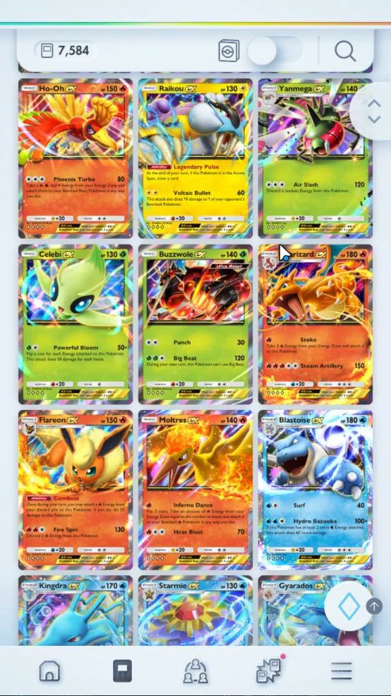 Pokémon TCG Pocket Accounts EN 7,5K Card|181 EX|4 Crown [Lunala,Arboliva,Metal image 20