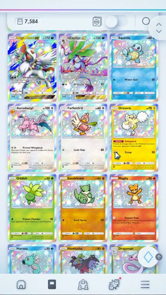 Pokémon TCG Pocket Accounts EN 7,5K Card|181 EX|4 Crown [Lunala,Arboliva,Metal image 3