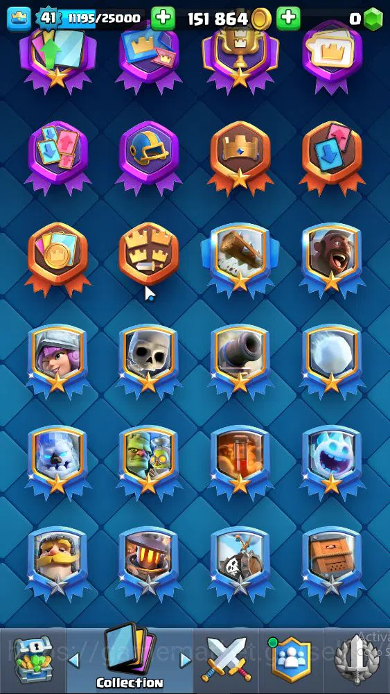 Clash Royale Accounts High-End Lv 44|Trophy 8840|KTL 14|Limit Skin|Total Card 121|2 HERO 13 EVO 8 Camps 21 Legend 33 Epic 30 11