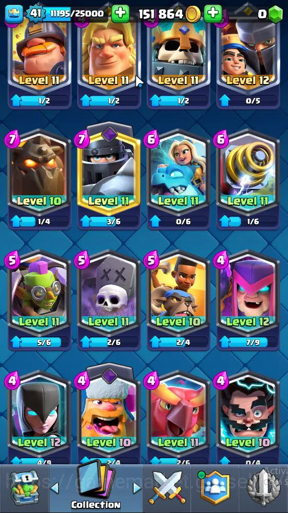 Clash Royale Accounts High-End Lv 44|Trophy 8840|KTL 14|Limit Skin|Total Card 121|2 HERO 13 EVO 8 Camps 21 Legend 33 Epic 30 15
