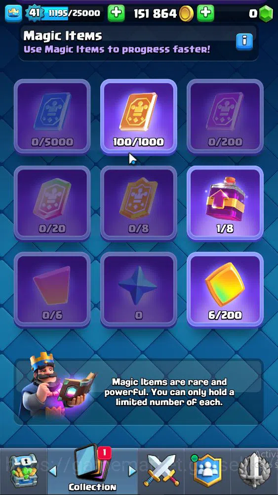 Clash Royale Accounts High-End Lv 44|Trophy 8840|KTL 14|Limit Skin|Total Card 121|2 HERO 13 EVO 8 Camps 21 Legend 33 Epic 30 6