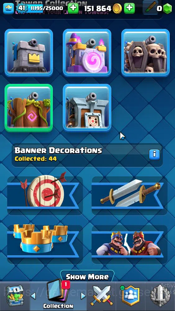 Clash Royale Accounts High-End Lv 44|Trophy 8840|KTL 14|Limit Skin|Total Card 121|2 HERO 13 EVO 8 Camps 21 Legend 33 Epic 30 9