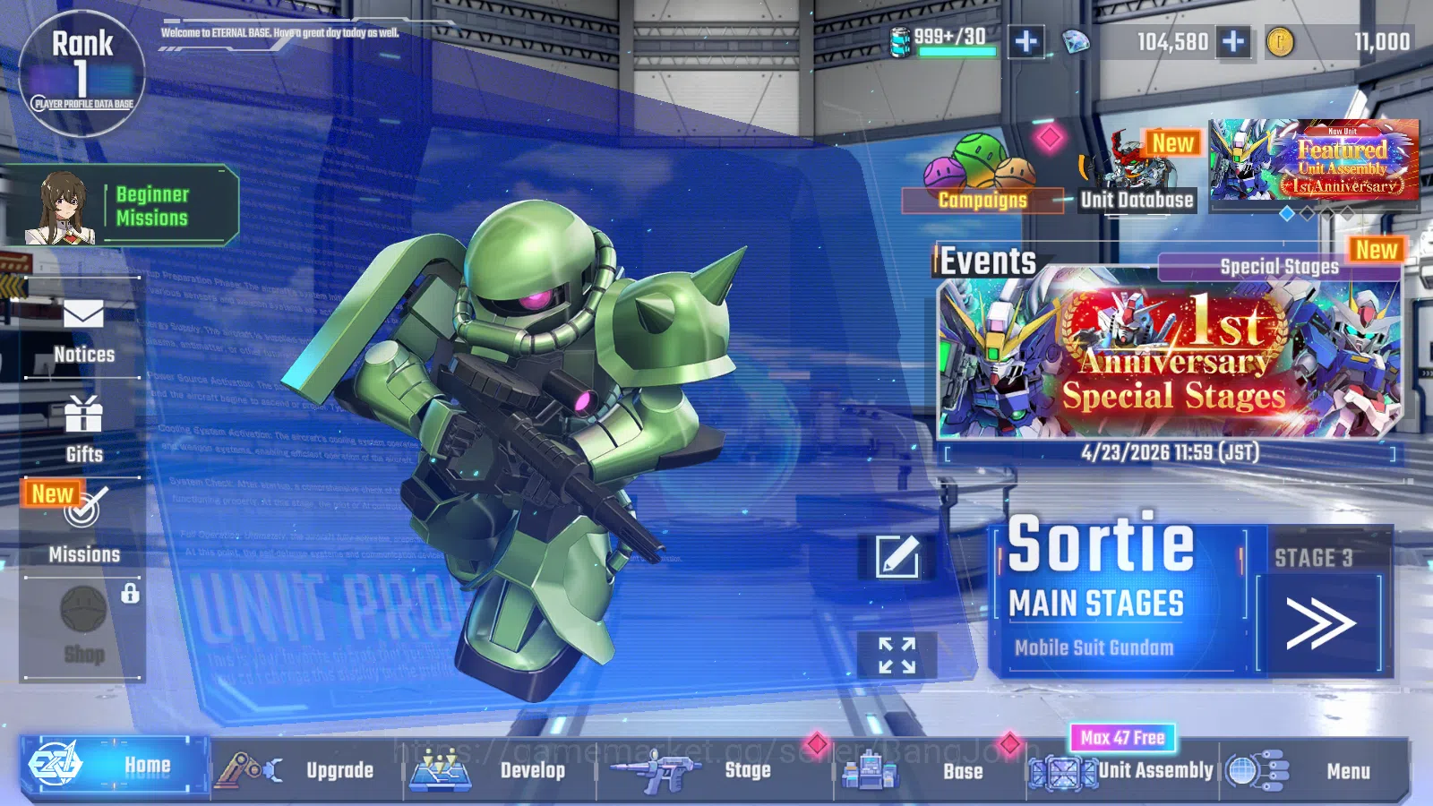 Global Rank 1 | FreshStory | 100+K Diamond, Selector Banner On, 6Gundam SSR+ 2Supp SSR | Gacha Acc, LogBandai Check SS RA340B SD Gundam G Generation ETERNAL Accounts Global Rank 1 | FreshStory | 100+K Diamond, Selector Banner On, 6Gundam SSR+ 2Supp
