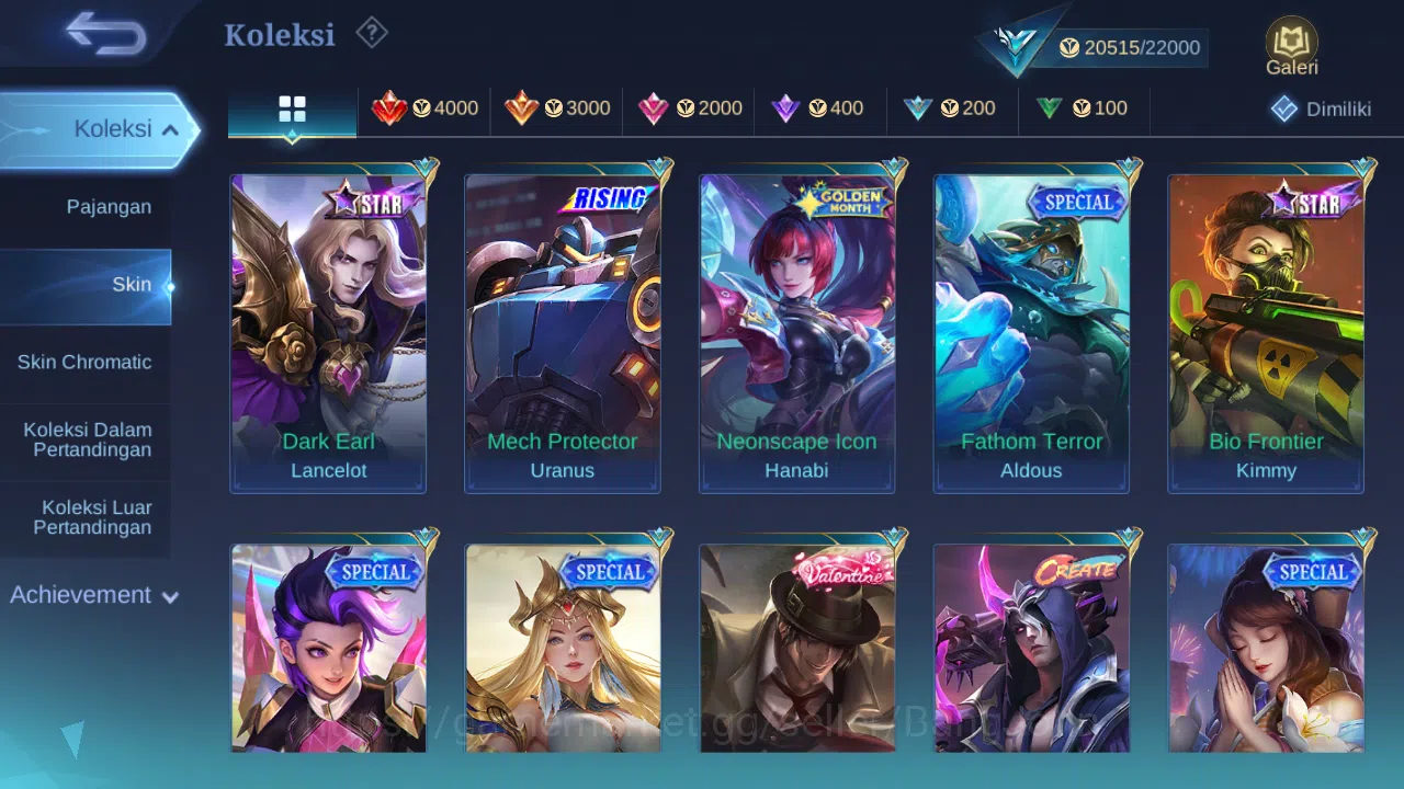 Mobile Legends: Bang Bang Accounts Hero 63 Skin 109 | Zodiac Lance | Stunt Brody | Li image 6