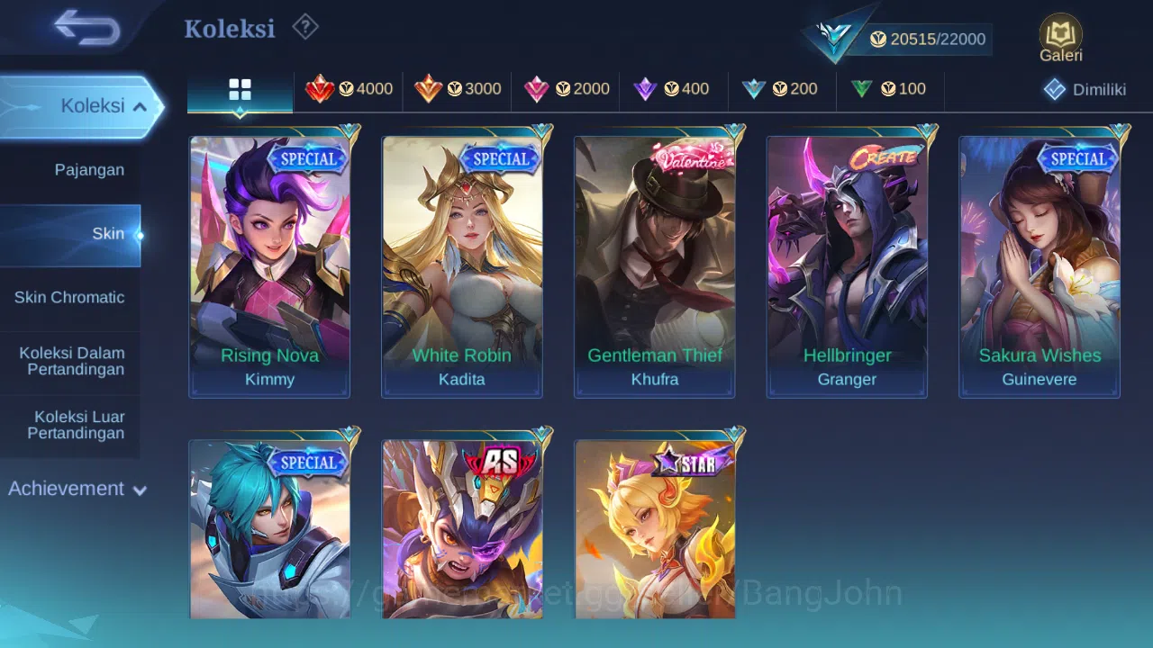 Mobile Legends: Bang Bang Accounts Hero 63 Skin 109 | Zodiac Lance | Stunt Brody | Li image 7