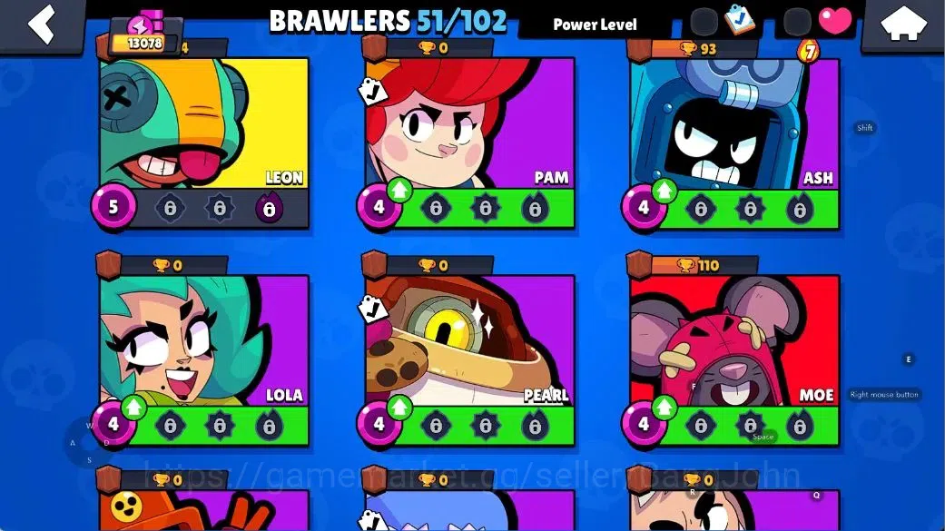 Brawl Stars Accounts Android|13078 Thropy|51 Brawlers-14 Max-11 Hyperch image 11