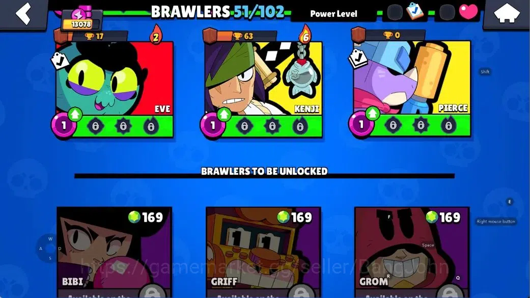 Brawl Stars Accounts Android|13078 Thropy|51 Brawlers-14 Max-11 Hyperch image 13