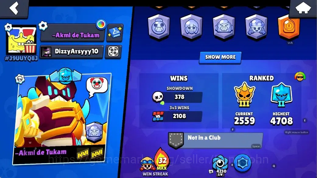 Brawl Stars Accounts Android|13078 Thropy|51 Brawlers-14 Max-11 Hyperch image 3