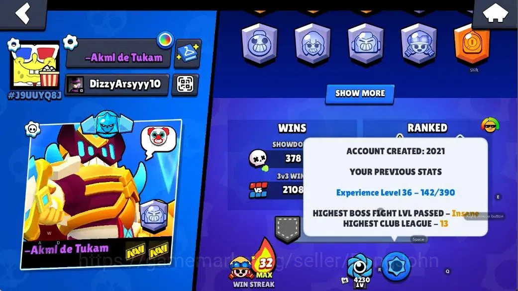 Brawl Stars Accounts Android|13078 Thropy|51 Brawlers-14 Max-11 Hyperch image 4