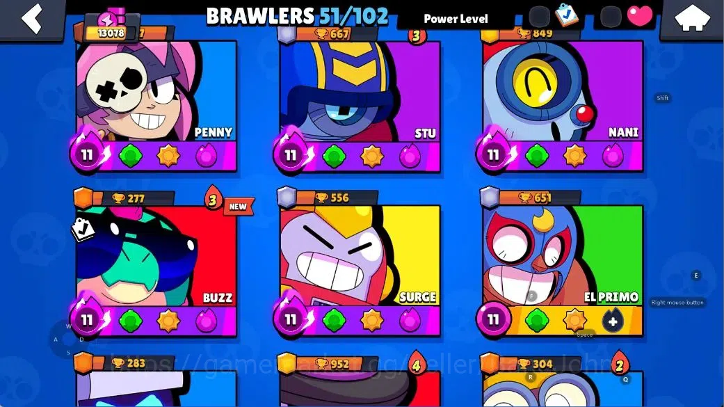Brawl Stars Accounts Android|13078 Thropy|51 Brawlers-14 Max-11 Hyperch image 6