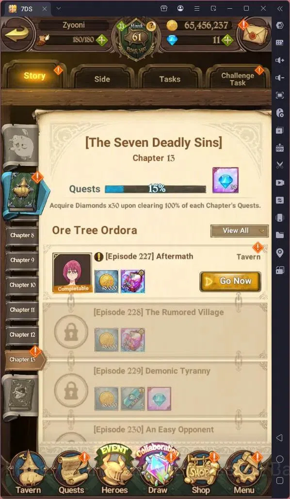 The Seven Deadly Sins: Grand Cross Accounts Endgame ASIA |3.3M Power|LR Meliodas 3/6|UR Menor 1/6,Skuld 1/6,ODK 1/6,Meliza 3