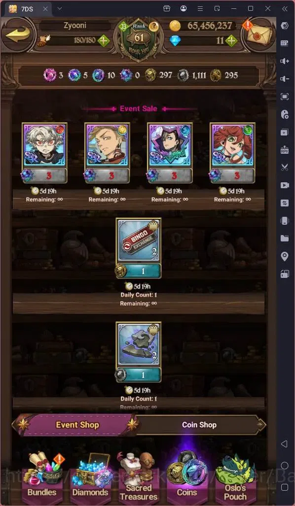 The Seven Deadly Sins: Grand Cross Accounts Endgame ASIA |3.3M Power|LR Meliodas 3/6|UR Menor 1/6,Skuld 1/6,ODK 1/6,Meliza 8