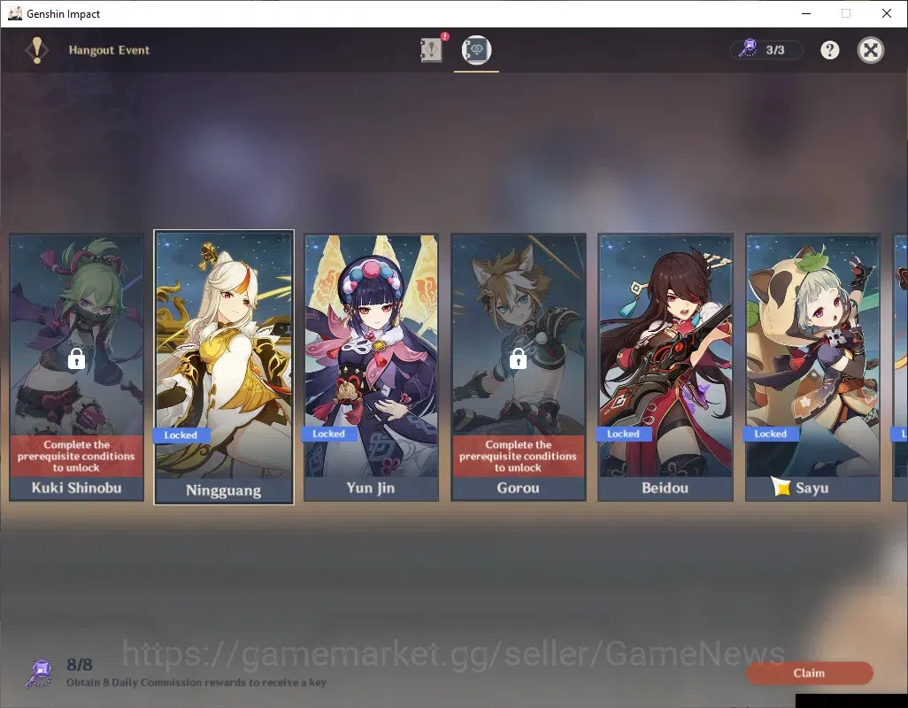 Genshin Impact Accounts ASIA|FREE ZZZ & HSR|AR 55|3 Limited + 1 (*5 Weapon image 18