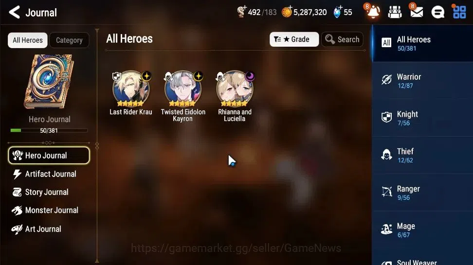 Epic Seven Accounts GLOBAL|UnVerif|3 ML(Rhianna&Luciella,Last Rider Kr image 2