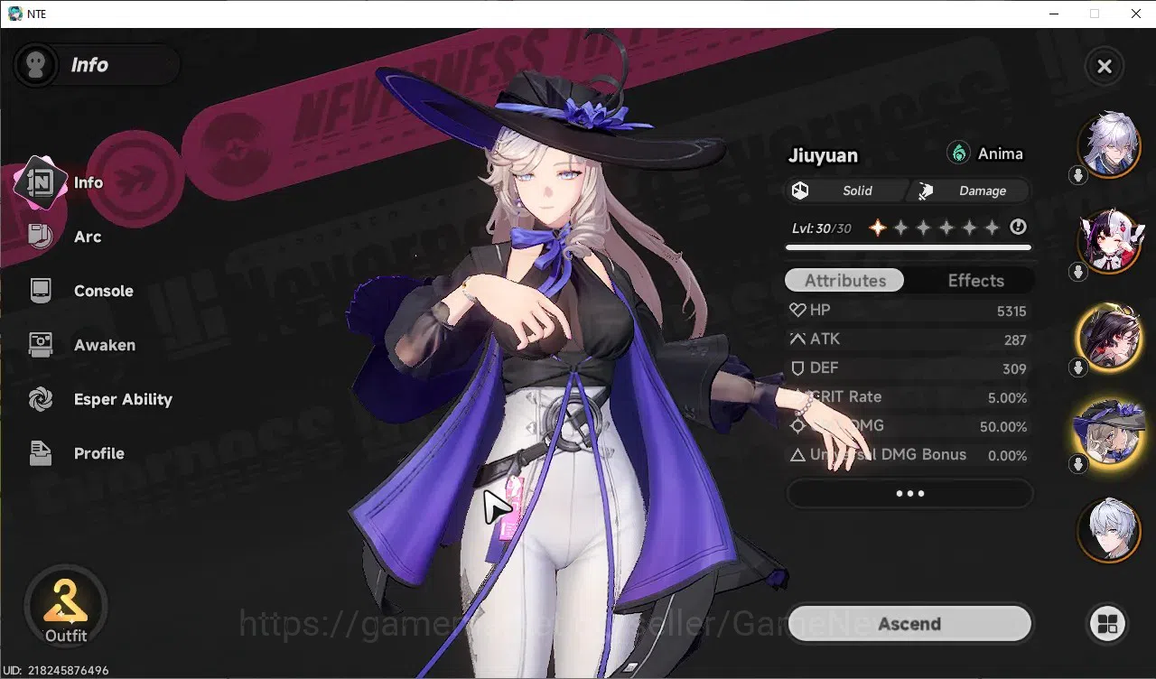 Neverness to Everness Accounts GLOBAL SEA|HL 15|6 SSR Lacrimosa,Hotori,Baicang,Ji image 6