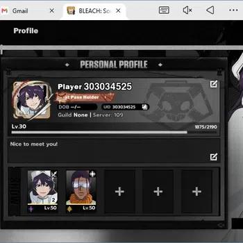 BLEACH: Soul Resonance Accounts Nuverse SEA|Lv.30|2 SSR 2 Sign (Tosen,BambiettaB2)+Sign+Stamp|Log Google|Check SS BSR132B