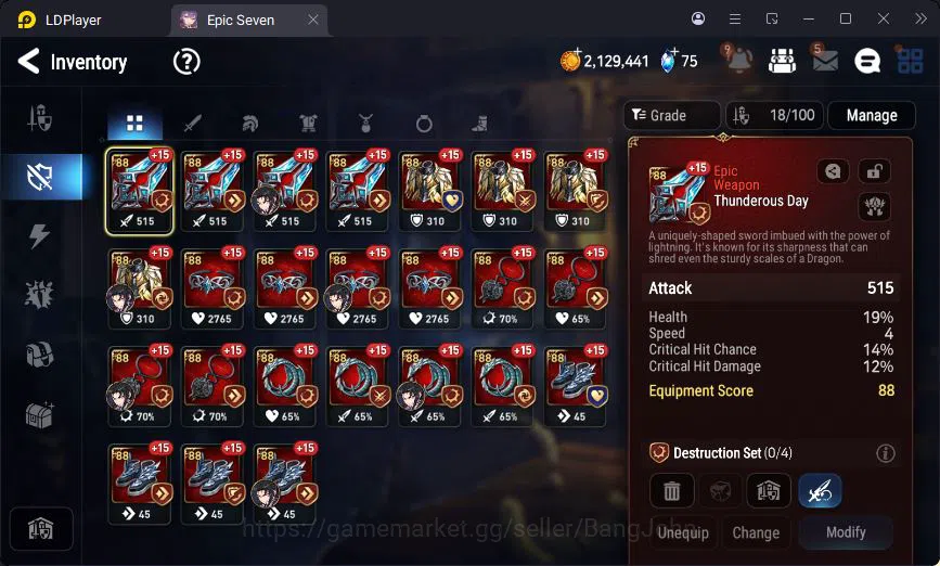 Epic Seven Accounts Global Unverif | 3ML | Vildred | Veronika | Angeli image 11